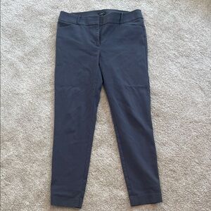 LOFT Grey Blue Julie Slim-Fit Pants